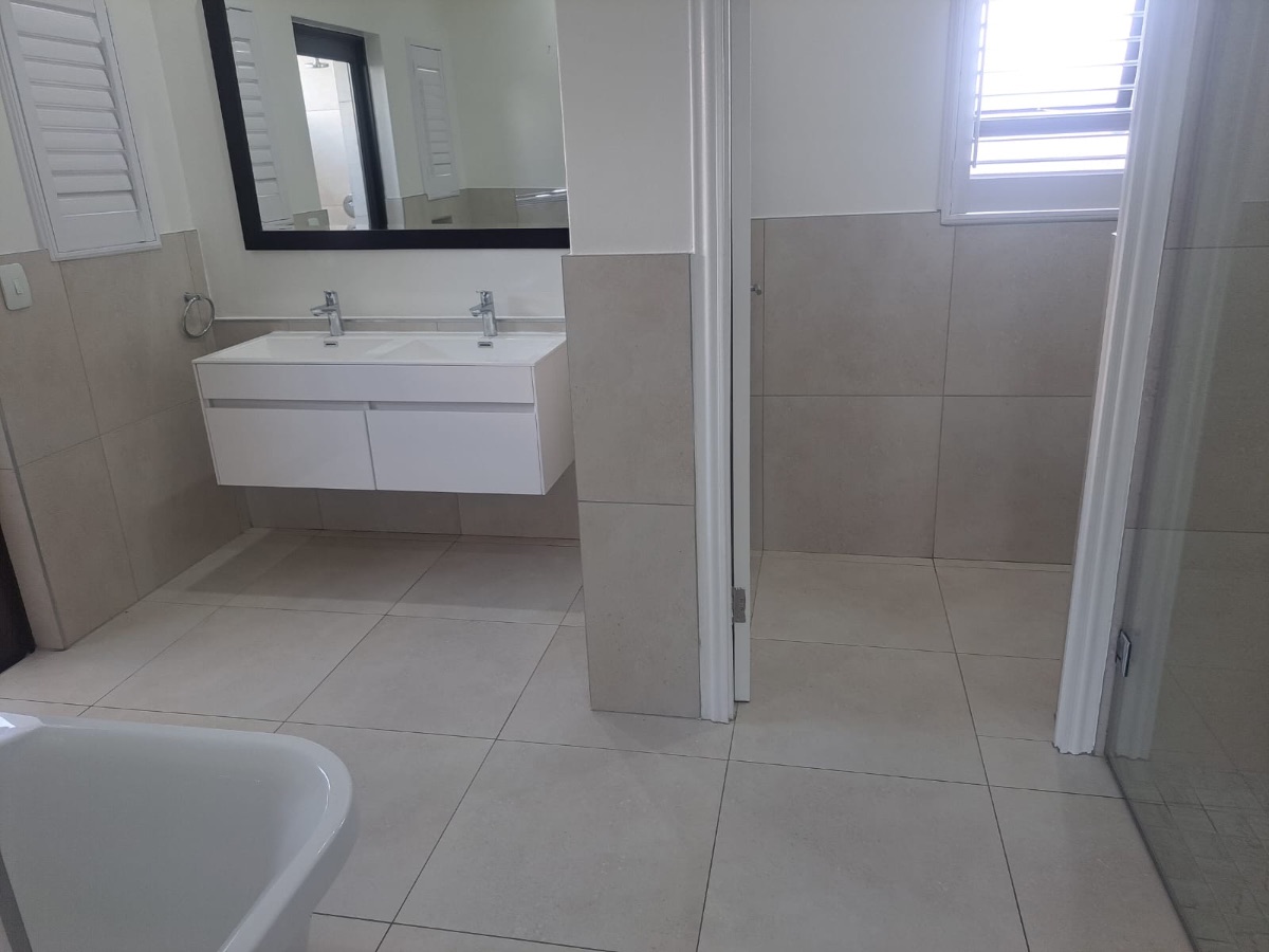 Master bathroom with double vanity