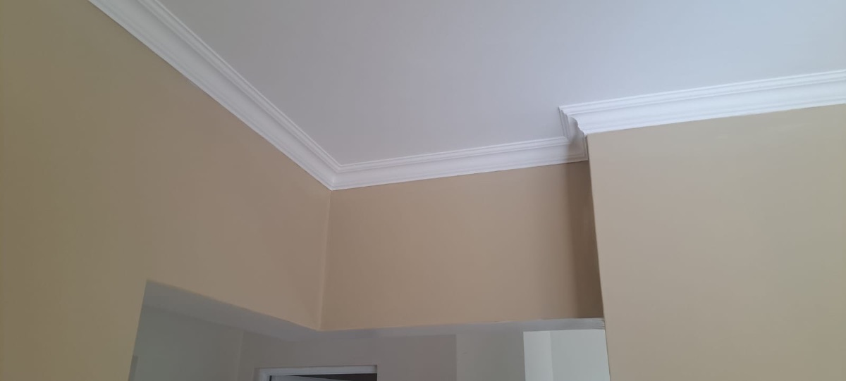 Interior cornice and ceiling finish